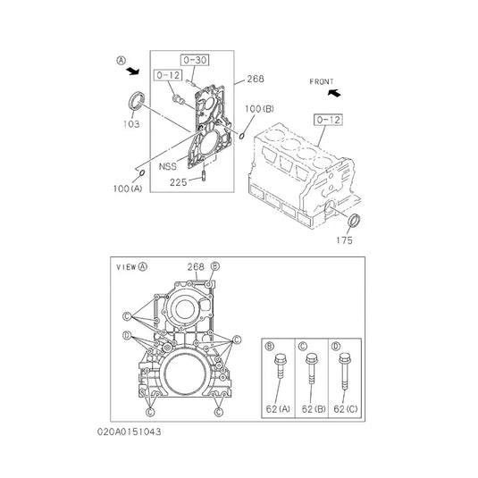 Genuine Flywheel Housing 87596003 for Case Excavator CX210B CX225SR CX240B Engine 4HK1 - Engine Parts > Engine Block > Flywheel Housing from MyMROmarts