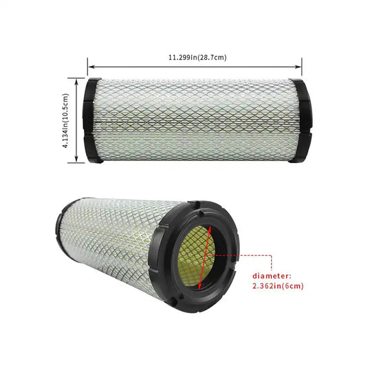 Air Filter Outer TA040-93230 Inner TA040-93220 for Kubota Loader R420S Tractor L2500DT L3200DT L3430DT L3800DT L3940DT-3 L4310DT-GST-C/HST-C L4400DT from MyMROmarts