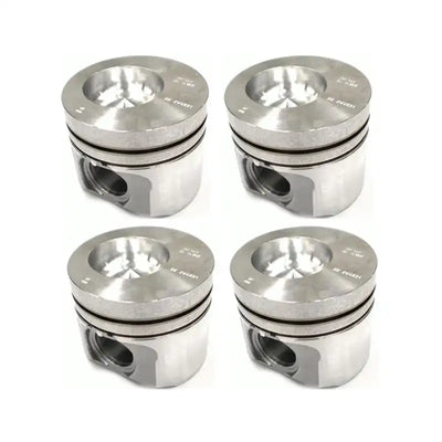 4 Pcs Piston 2w1711 for Caterpillar CAT Excavator E300 EL300 E240 EL240 235D 235C Engine 3306 3304 - Engine Parts > Crankshafts & Connecting Rod Components > Piston from MyMROmarts