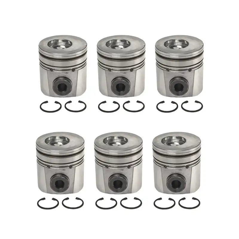 Load image into Gallery viewer, 6 Pcs Piston 3926632 for Cummins Engine B3.9L 4B 4BT 4BTA 4BTAA B5.9L 6B 6BT 6BTA 6BTAA in USA - Engine Parts > Crankshafts &amp; Connecting Rod Components > Piston from MyMROmarts
