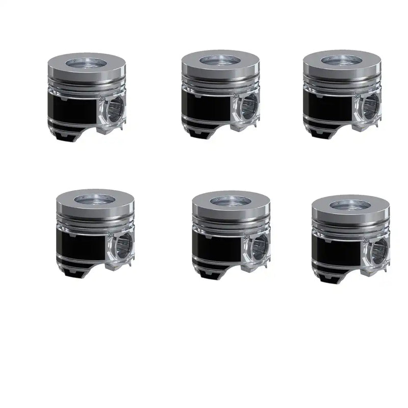 Chargez l'image dans la visionneuse de la galerie, 6 pcs Piston 4941393 for Cummins 6D114 QSL9 Engine in USA - Engine Parts > Crankshafts &amp; Connecting Rod Components > Piston from MyMROmarts
