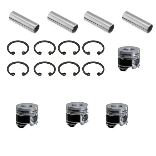 Piston 4 Units 129001-22081 For Yanmar 4TNE88 Komatsu 4D88E-3 Engine STD - Engine Parts > Crankshafts & Connecting Rod Components > Piston from MyMROmarts