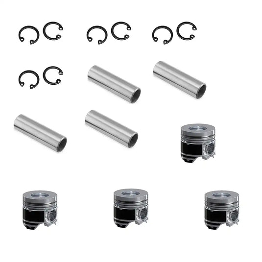 Piston 4 Units 1 Set For Hyundai Excavator R60-9S R60W-9S Yanmar Engine 4TNV94L Komatsu Engine 4D94LE - Engine Parts > Crankshafts & Connecting Rod Components > Piston from MyMROmarts