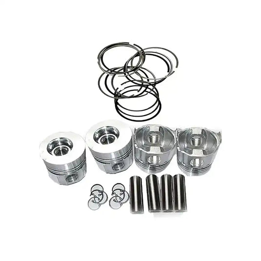 Piston 4 Units 1 Set For Komatsu Backhoe WB70A-1 Yanmar Engine 4TNE98 Komatsu Engine 4D98E - Engine Parts > Crankshafts & Connecting Rod Components > Piston from MyMROmarts