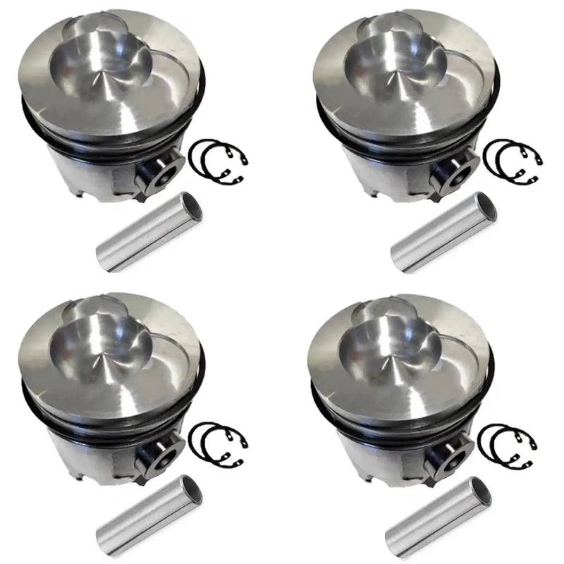 Load image into Gallery viewer, Piston 4 Units 1 Set For Komatsu Skid Steer SK09J-2 Yanmar Engine 4TNE98 Komatsu Engine 4D98E - Engine Parts &gt; Crankshafts &amp; Connecting Rod Components &gt; Piston from MyMROmarts
