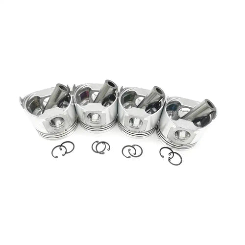 Piston 4 Units 1 Set For Komatsu Wheel Loader WA75-3 WA85-3 Yanmar Engine 4TNE98 Komatsu Engine 4D98E - Engine Parts > Crankshafts & Connecting Rod Components > Piston from MyMROmarts