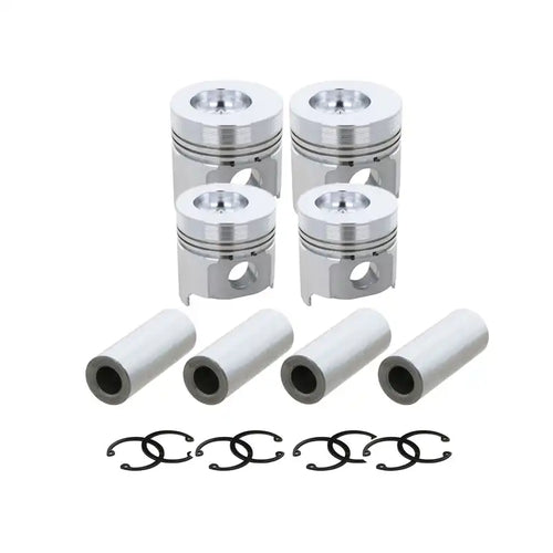 Piston 4 Units 1 Set For Yanmar Engine 4TNV98T Komatsu Engine S4D98E - Engine Parts > Crankshafts & Connecting Rod Components > Piston from MyMROmarts