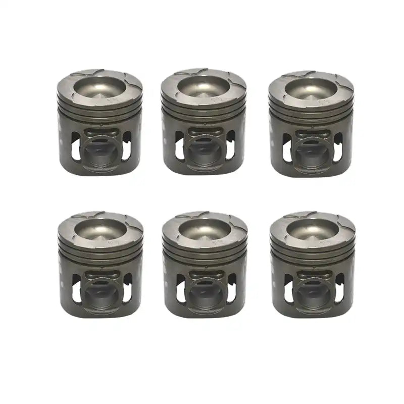 Load image into Gallery viewer, 6 pcs Piston 6211-32-2130 for Komatsu S6D140E-2B SA6D140-2B SA6D140-2C Engine in USA - Engine Parts > Crankshafts &amp; Connecting Rod Components > Piston from MyMROmarts
