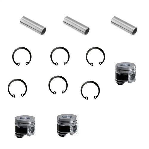 Piston Kit 129005-22080 129005-22900 3 units 1 set For Yanmar 3TNV88 Komastu 3D88E Engine - Engine Parts > Crankshafts & Connecting Rod Components > Piston from MyMROmarts