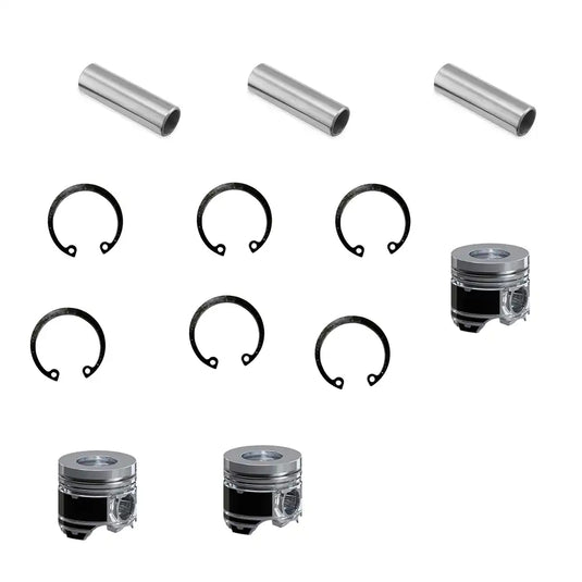 Piston Kit 129005-22080 129005-22900 3 units 1 set For Yanmar 3TNV88 Komastu 3D88E Engine - Engine Parts > Crankshafts & Connecting Rod Components > Piston from MyMROmarts