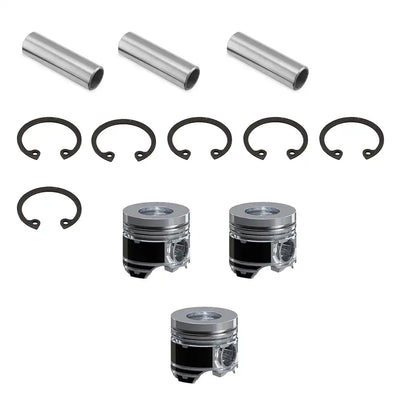 Piston Kit 3 Units 1 Set Contains Piston Pin Piston Snap for Yanmar Engine 3TNV76 - Engine Parts > Crankshafts & Connecting Rod Components > Piston from MyMROmarts