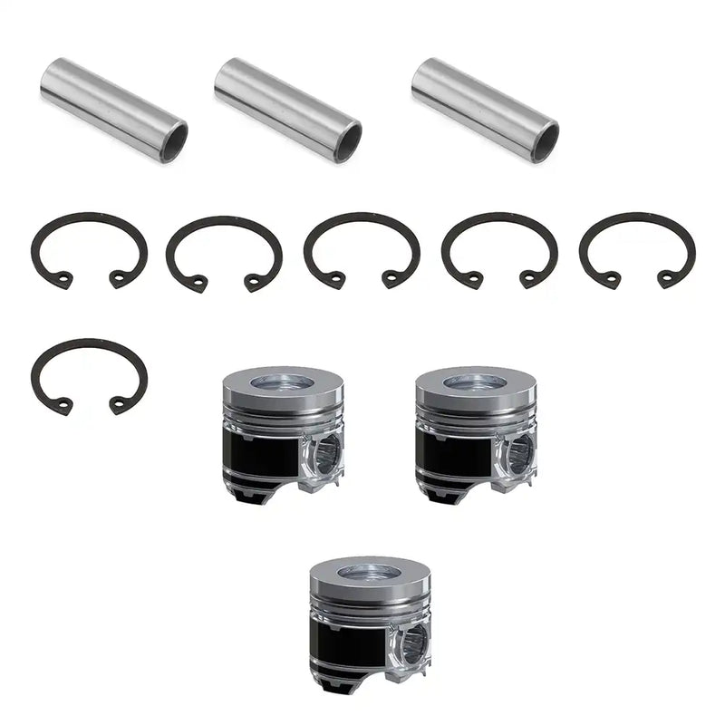 Load image into Gallery viewer, Piston Kit 3 Units 1 Set Contains Piston Pin Piston Snap for Yanmar Engine 3TNV76 - Engine Parts > Crankshafts &amp; Connecting Rod Components > Piston from MyMROmarts
