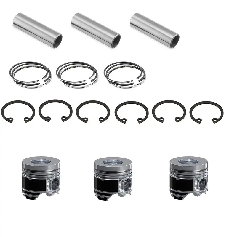 Load image into Gallery viewer, Piston Kit with Piston Ring For Komatsu Engine 3D84-2 - Engine Parts > Crankshafts &amp; Connecting Rod Components > Piston from MyMROmarts
