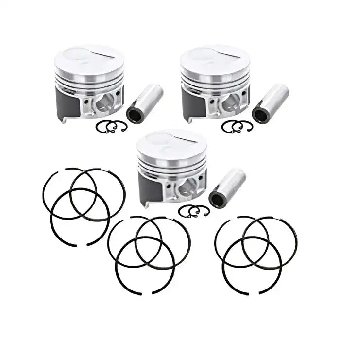 Load image into Gallery viewer, Piston and Piston Ring Set STD 78mm for Kubota D1105 Engine B2910HSD B7800HSD B3030HSD F3680 KX71 KX71H Tractor - Engine Parts &gt; Crankshafts &amp; Connecting Rod Components &gt; Piston from MyMROmarts
