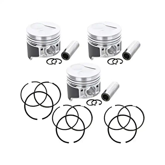 Piston and Piston Ring Set STD 78mm for Kubota D1105 Engine B2910HSD B7800HSD B3030HSD F3680 KX71 KX71H Tractor - Engine Parts > Crankshafts & Connecting Rod Components > Piston from MyMROmarts
