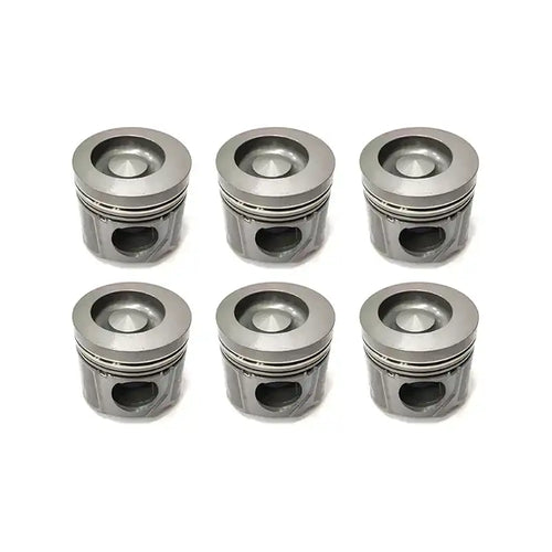 6 Pcs Pistons 65.02501-0418 for Doosan 155LC-V 230LC-V 175LC-V 140W-V 210W-V Excavator - Engine Parts > Crankshafts & Connecting Rod Components > Piston from MyMROmarts