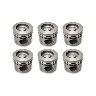 6 Pcs Pistons 65.02501-0418 for Doosan 155LC-V 230LC-V 175LC-V 140W-V 210W-V Excavator - Engine Parts > Crankshafts & Connecting Rod Components > Piston from MyMROmarts