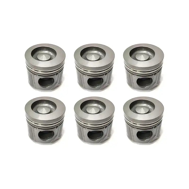 Load image into Gallery viewer, 6 Pcs Pistons 65.02501-0418 for Doosan 155LC-V 230LC-V 175LC-V 140W-V 210W-V Excavator - Engine Parts > Crankshafts &amp; Connecting Rod Components > Piston from MyMROmarts
