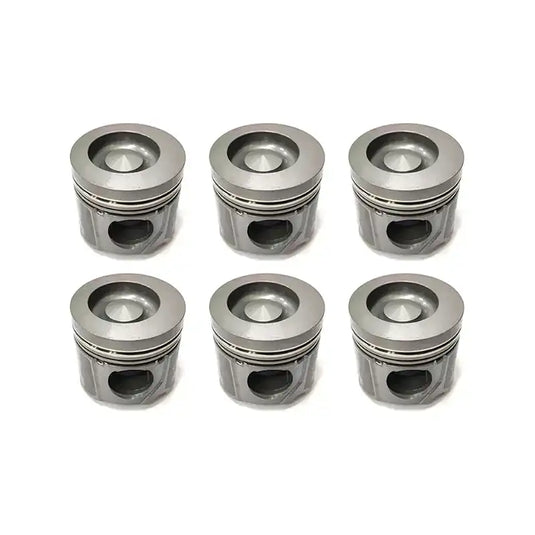 6 Pcs Pistons 65.02501-0418 for Doosan 155LC-V 230LC-V 175LC-V 140W-V 210W-V Excavator - Engine Parts > Crankshafts & Connecting Rod Components > Piston from MyMROmarts