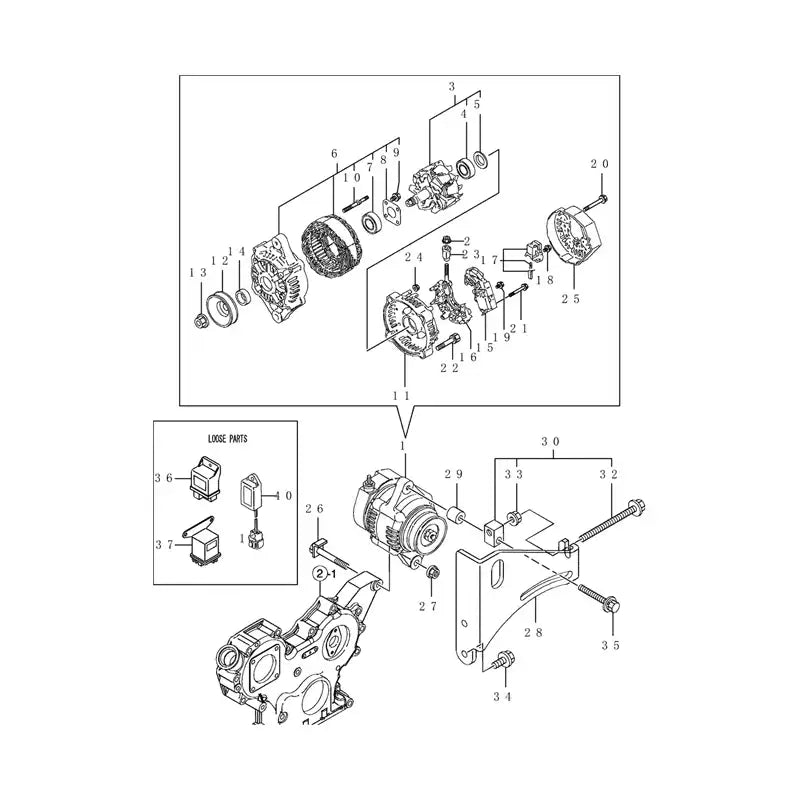 Cargue la imagen en el visor de la galería, Plug Relay VV11965077910 for New Holland E27B E30B E30BSR E35B E35BSR E50B E50BSR E55BX - Electrical Parts &gt; Electronic Control System &gt; Relays from MyMROmarts
