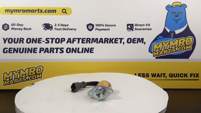 Load and play video in Gallery viewer, Fuel Shutoff Solenoid 172-7209 for Caterpillar CAT 232 262 252 242 906 257 277 267 287 247 12V
