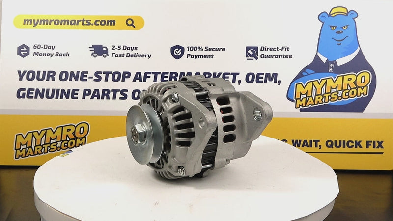 Load and play video in Gallery viewer, 12V 80A Alternator 3979953 397-9953 For Caterpillar CAT 236D 242D 246D 257D 259D 262D 277D 279D 287D 289D 289D3 with Kubota V3300
