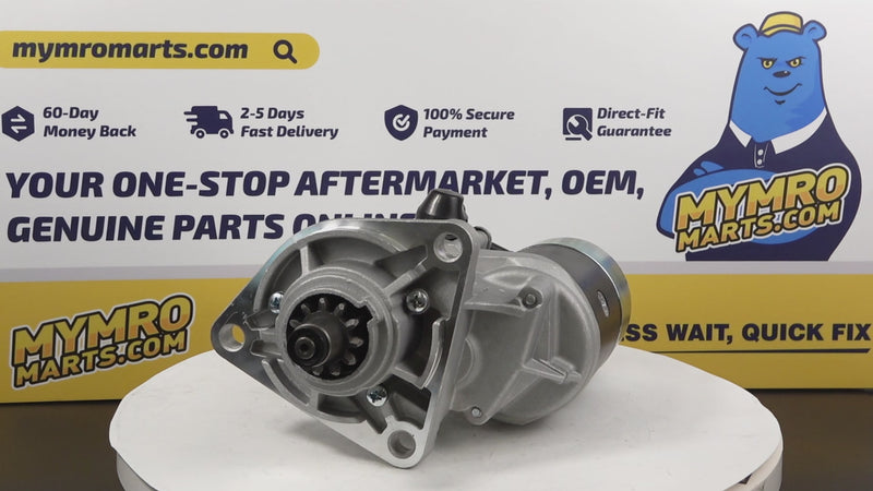 Load and play video in Gallery viewer, Starter Motor 41740472 71440236 71440280 1811001911 1811001912 7143600 0230002341 0230002342 for Isuzu Engine 4BD1 6BF1 D500 4BG1 6BB1 6BG1
