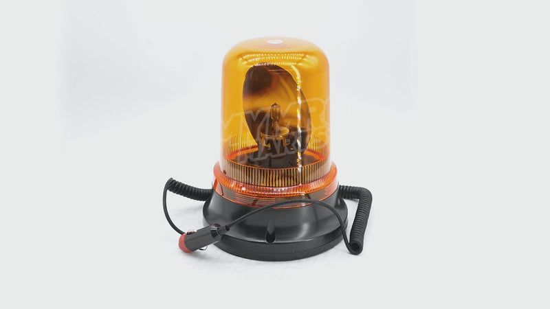 Załaduj i odtwórz wideo w przeglądarce galerii, Magnetic Beacon 700/50114 for JCB Backhoe Loader 1CX 2CX 3CX 4CX Excavator 8008 8014 8020 8050 48Z-1
