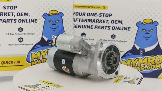 12V 2.5KW 15T Starter Motor 171008-77010 for Carrier Kohler Komatsu Mustang Takeuchi w/ Yanmar 244 374 376 395 1GM 2GM 3GM / Komatsu 3D78 3D84 3D88 Diesel Engines