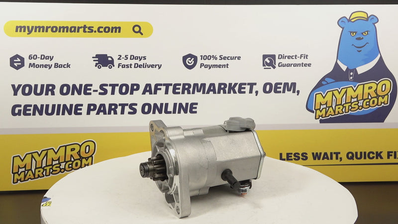 Load and play video in Gallery viewer, Starter 410-52020 16695-63011 128000-0050 for Carrier Case TRU Maxima Optima Uni-Loader 1818 1825 Kubota Excavator KH41 KH61 KX41 Tractor BX1800D BX1850D BX2350D BX24
