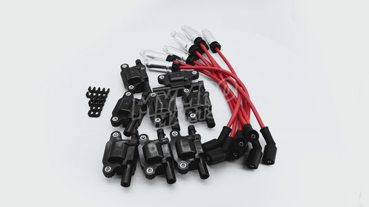 8PCS Ignition Coil UF413 & 8PCS 8mm Spark Plug Wires 748UU For Canyon Tahoe LaCrosse Escalade Express Savana Silverado SSR Yukon CTS 4.8L 5.3L 6.0L 6.2L