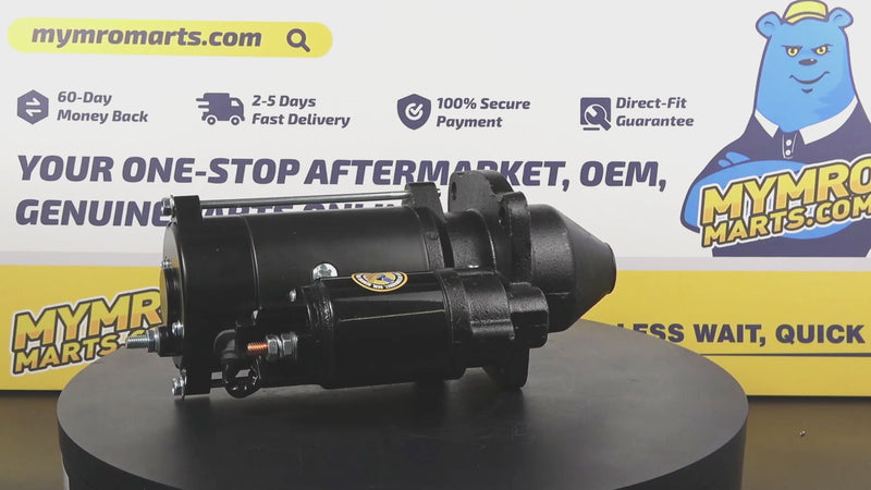 Video laden en afspelen in de galerijviewer, Startmotor 2873K632 voor Perkins-motoren 1004-4 135Ti 1004G 1004-40T 1004-42 1104D-E44T 1104D-44T 
