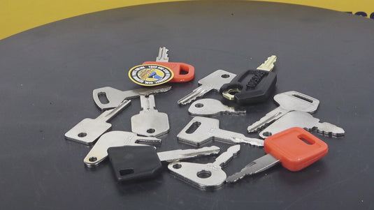 14 Pcs Ignition Key for CASE JCB Caterpillar CAT Komatsu Bobcat Hyster Kobelco Kawasaki Heavy Equipment