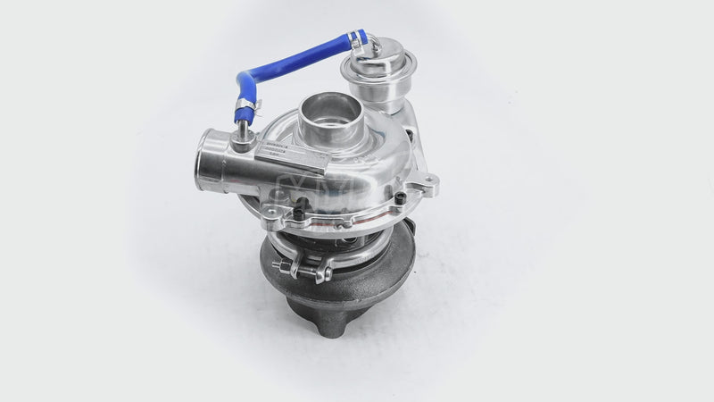 Load and play video in Gallery viewer, Turbo RHF5 Turbocharger MIA884163 MIA884648 for John Deere Loader 328E 329E 330P 330G 331P 331G 332E 333G Yanmar Engine 4TNV94
