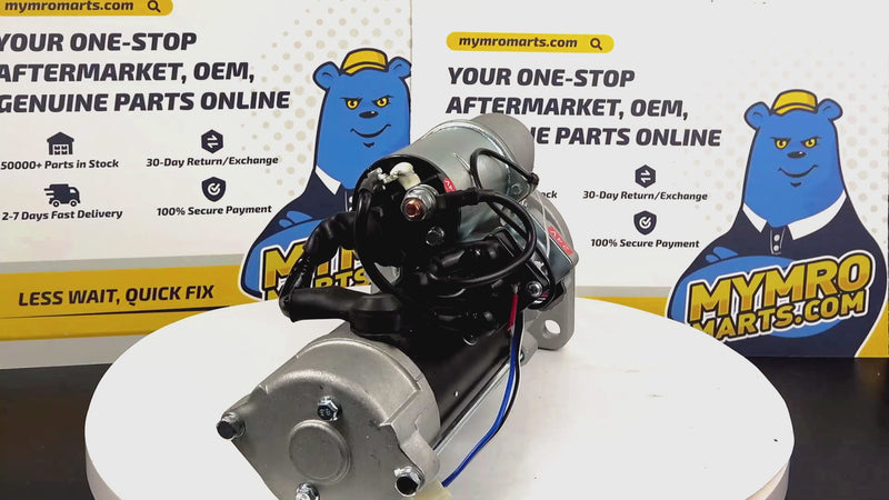 Load and play video in Gallery viewer, Starter Motor 600-813-3130 0-23000-2542 For Komatsu Crawler D20 D20A D20S Engine 4D95

