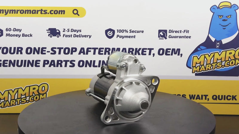 Load and play video in Gallery viewer, 12V 9T Starter Motor 428000-2190 for Yanmar Engine 3TNV70

