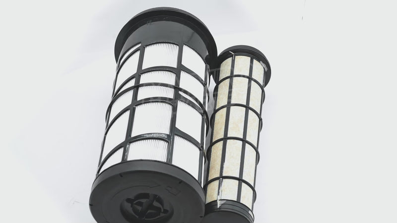 Video laden en afspelen in de galerijviewer, Luchtfilter RE282286 RE282287 Compatibel met John Deere 318D 319D 320D 323D 5045D 5045E 5050E 5055E 5060E 5065E 5075E 5075EF 5055E 
