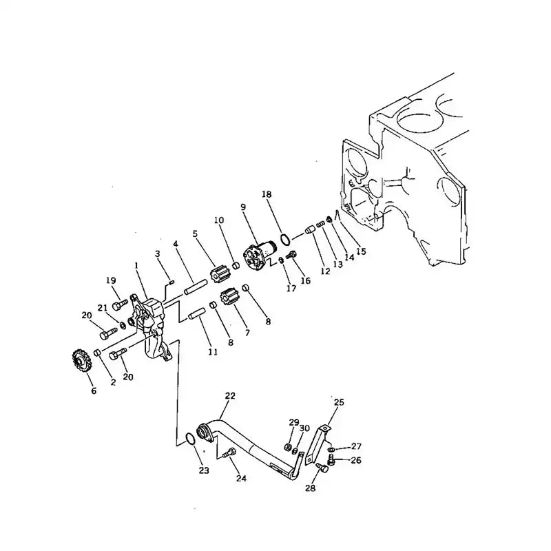 Load image into Gallery viewer, Hydraulic Oil Pump 6211-51-1000 6211-51-1100 6211-51-1001 6211-51-1003 For Komatsu GS360-2 CS360-2 EG400-2 Engine SA6D140 - Hydraulic Parts > Hydraulic Pump from MyMROmarts
