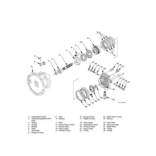 Pump Coupling Assy 4646893 For Hitachi Excavator ZX330-3 ZX330LC-5G ZX350-3-AMS ZX350H-3 ZX350H-5G - Hydraulic Parts > Hydraulic Coupler from MyMROmarts