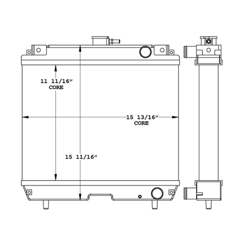 Load image into Gallery viewer, Radiator M809085 for John Deere Tractor 4010 4100 4110 4115 - Engine Parts &gt; Cooling System &gt; Engine Radiator from MyMROmarts
