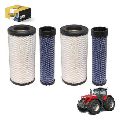 2Pack Air Filters P828889 P829333 for Massey Ferguson Tractor 220 3625 3635 3645 5425 5435 6445 6455 - Engine Maintenance Parts > Air Filter from MyMROmarts
