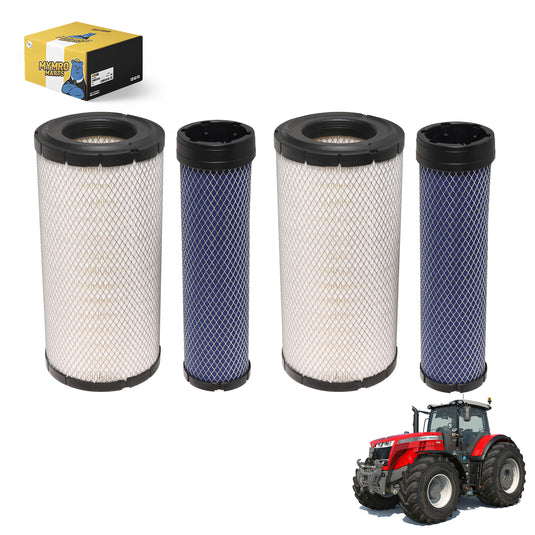 2Pack Air Filters P828889 P829333 for Massey Ferguson Tractor 220 3625 3635 3645 5425 5435 6445 6455 - Engine Maintenance Parts > Air Filter from MyMROmarts