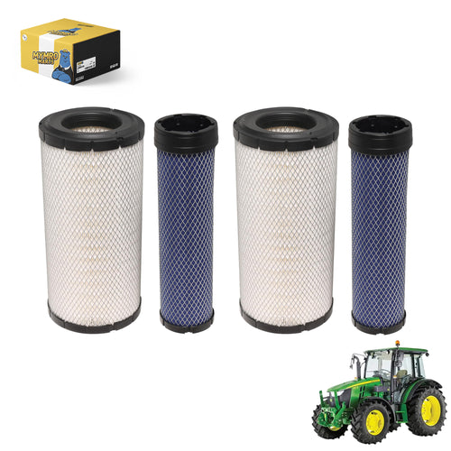 2Pack Air Filters AT171854 AT171853 for John Deere Tractor 3100 3200 3210 3300 3400 5076E 5082E 5090E 5093E - Engine Maintenance Parts > Air Filter from MyMROmarts