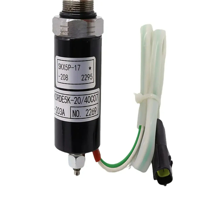 Afbeelding laden in Galerijviewer, Solenoid Valve SKX5P-17-208 KDRDE5KR-20 40C07-203A-109 for Kawasaki Hydraulic Pump Volvo Excavator EC210 - Electrical Parts &gt; Solenoid Valve &gt; Hydraulic Solenoid Valve from  My Store
