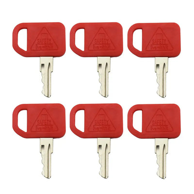 Set of 6 Ignition Keys AT195302 For John Deere 1200 1400 1600 310 410 510 690 750 from MyMROmarts