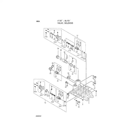 Solenoid Valve 4288336 for Hitachi Excavator EX100-2 EX120-2 EX200-2 EX100-3 EX120-3 EX200-3 from MyMROmarts