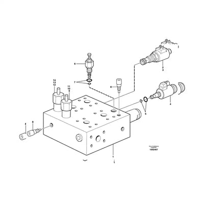 Solenoid Valve VOE15092695 for Volvo Wheel Loader L110E L110F L120E L120F L350F L50D L50E L60E L60F L70E L70F L90E L90F from MyMROmarts