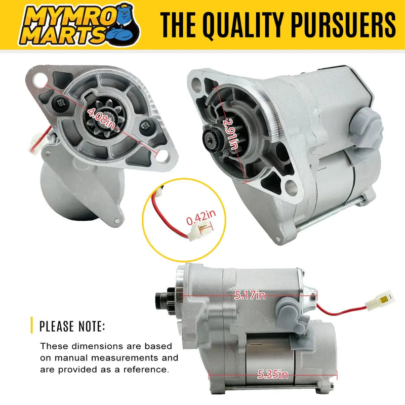 Load image into Gallery viewer, New Starter 128000-1251 1280001251 Compatible With Toyota Forklift Lift Truck 5FG-14 5FG-15 5FG-18 5FG-20 Auto Transmission - Electrical Parts &gt; Starter Motor from MyMROmarts
