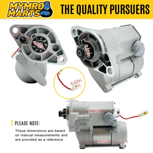 New Starter 128000-1251 1280001251 Compatible With Toyota Forklift Lift Truck 5FG-14 5FG-15 5FG-18 5FG-20 Auto Transmission - Electrical Parts > Starter Motor from MyMROmarts
