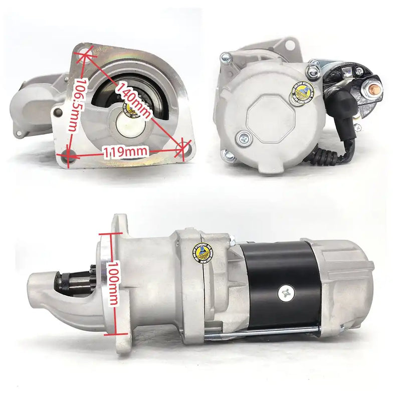 Afbeelding laden in Galerijviewer, Starter Motor 2810018700 03505220310 for HINO H07C H07D for HITACHI EX220-5 - Electrical Parts &gt; Starter Motor from MyMROmarts
